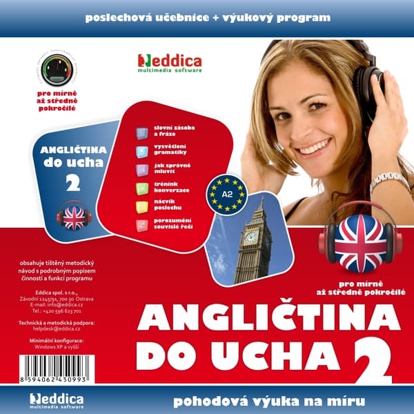 Obálka – Angličtina do ucha 2 - mírně pokročilí