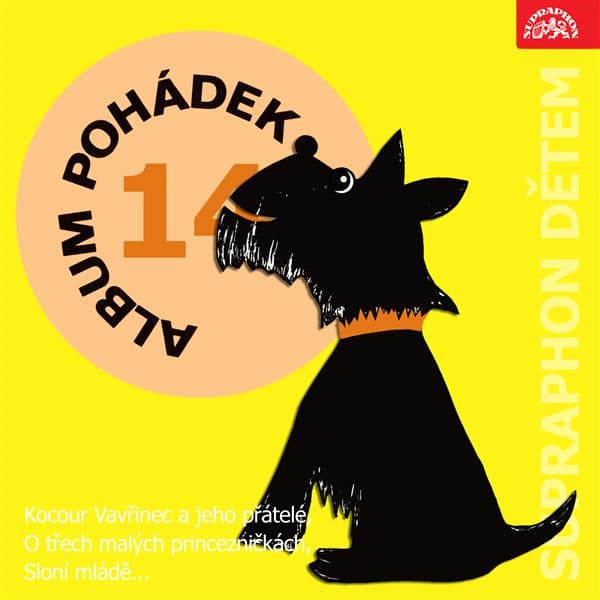 Obálka – Album pohádek "Supraphon dětem" 14. (Kocour Vavřinec a jeho přátelé, O třech malých princezničkách, Sloní mládě...)