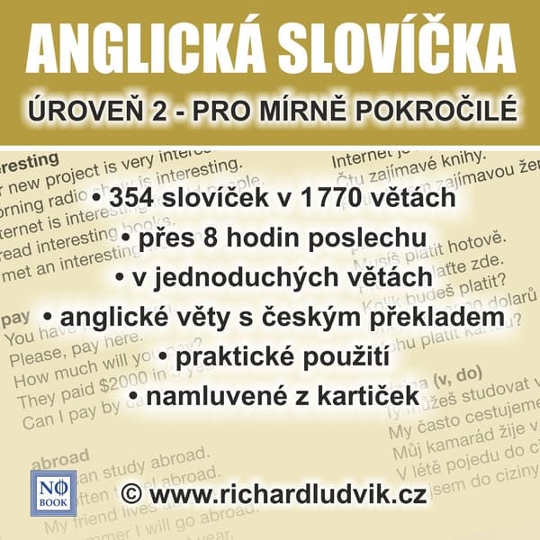 Obálka – Anglická slovíčka - úroveň 2 pro mírně pokročilé