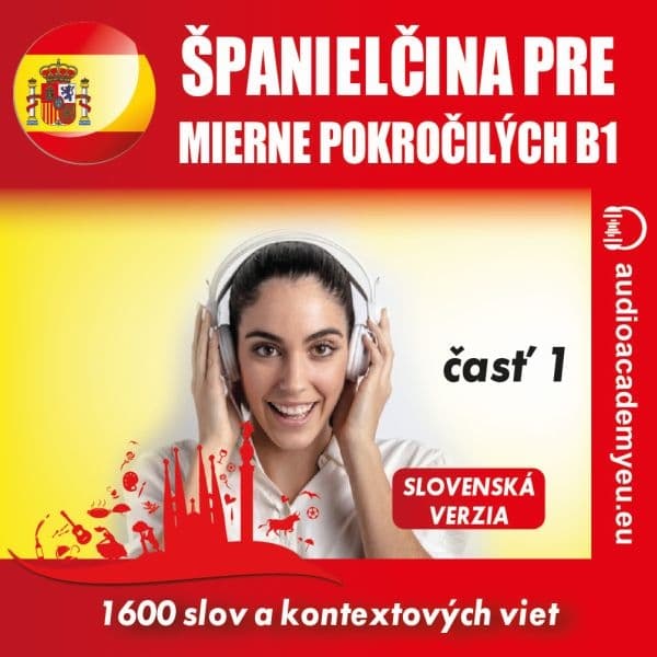 Obálka – Španielčina pre mierne pokročilých B1 - časť 1