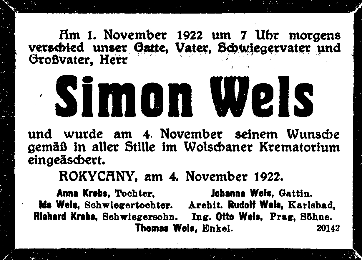 Portrét – Šimon Wels