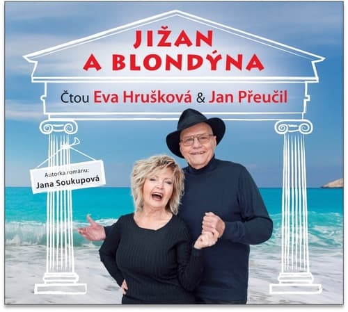 Obálka – Jižan a blondýna (audiokniha - čtou Eva Hrušková a Jan Přeučil)