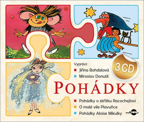 Obálka – Jiřina Bohdalová, Miroslav Donutil: Pohádky 3 CD