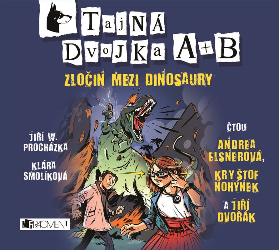 Obálka – Tajná dvojka A + B - Zločin mezi dinosaury ( pro děti)