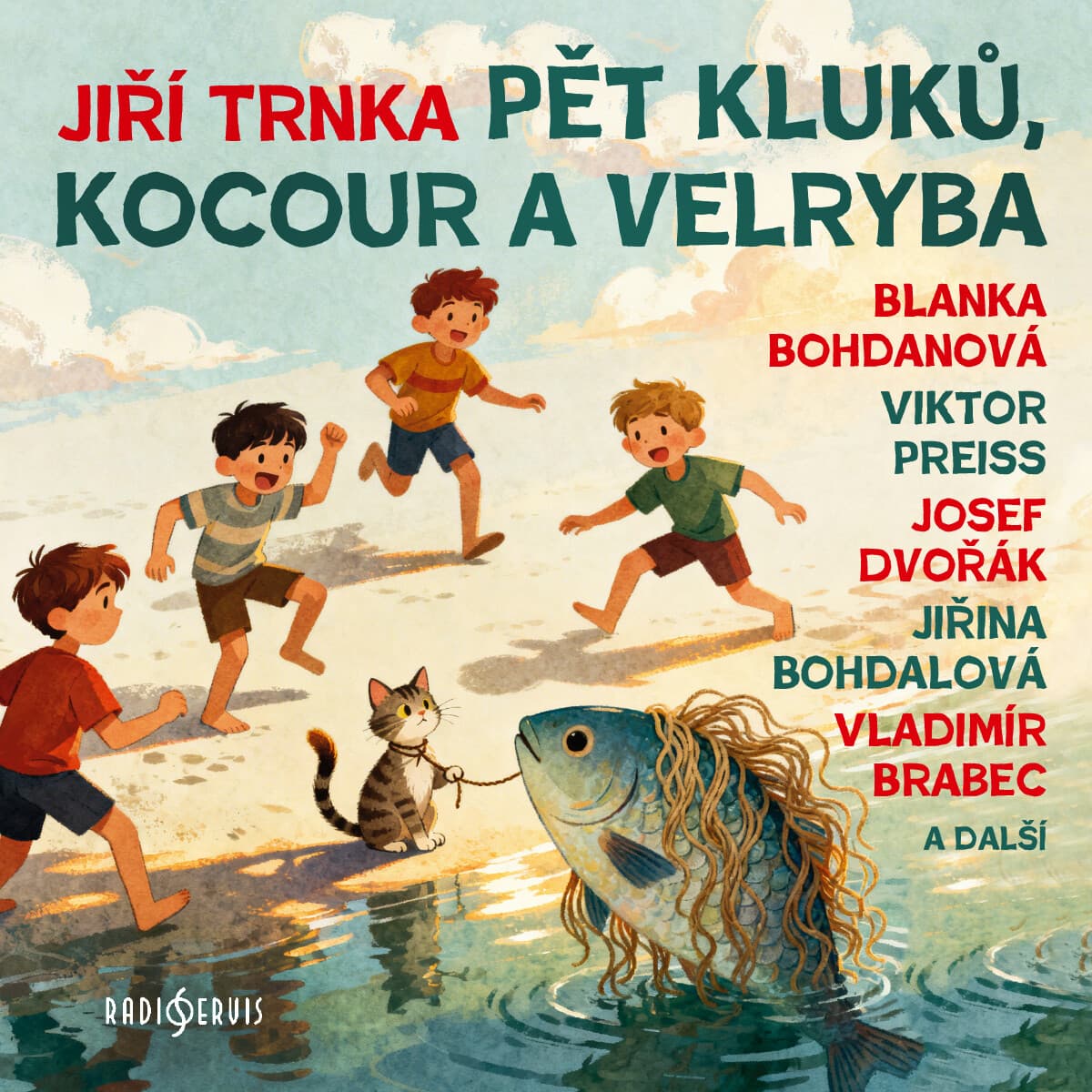 Obálka – Pět kluků, kocour a velryba