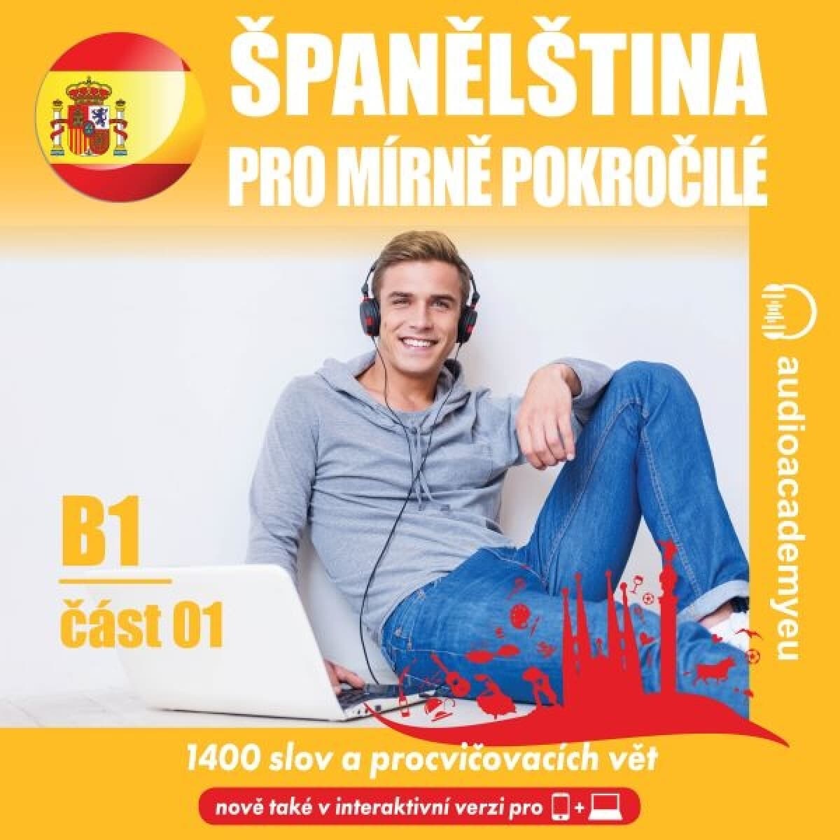 Obálka – Španělština pro mírně pokročilé B1, část 1